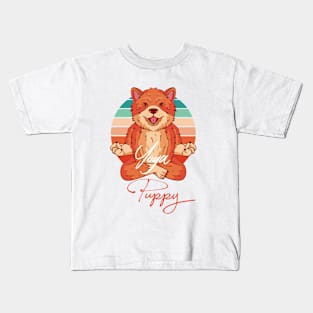 Zen Dogs Love Yoga Kids T-Shirt